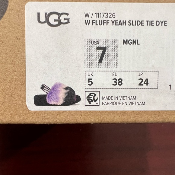 Ugg Fluff Yeah Slide, 1117326, Tie Dye Magnolia - Picture 2 of 12